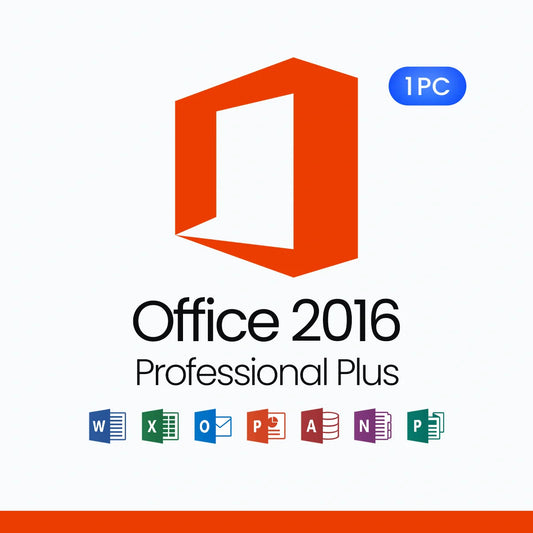 Microsoft Office 2016 Professional Plus – Lifetime License for 1 PC