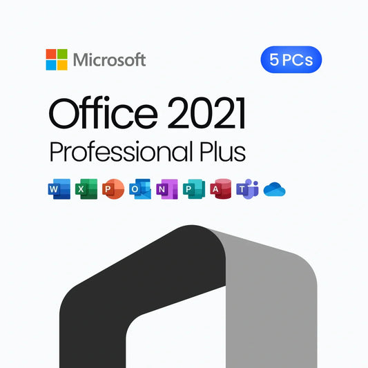Microsoft Office 2021 Professional Plus – Lifetime License for 5 PCs