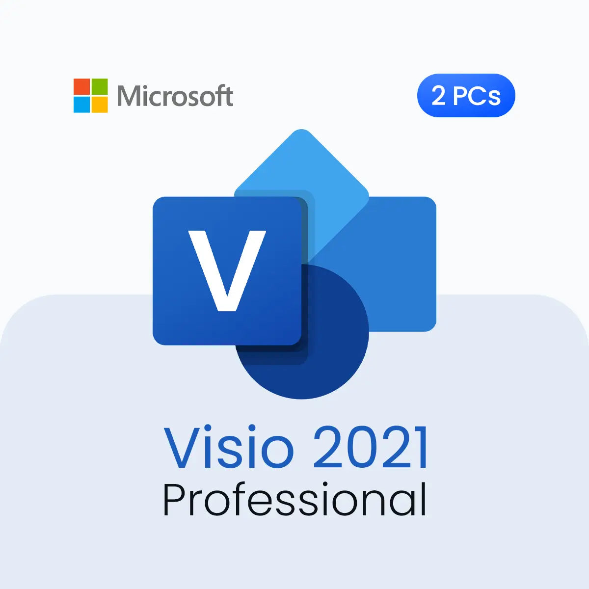Microsoft Visio 2021 Professional – Lifetime License for 2 PCs