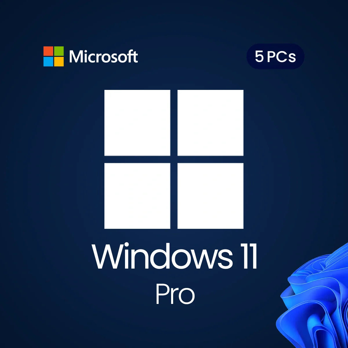 Windows 11 Pro – Lifetime License for 5 PCs