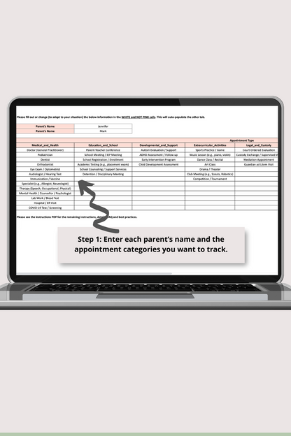 Simple Appointment Log Google Sheets Spreadsheet